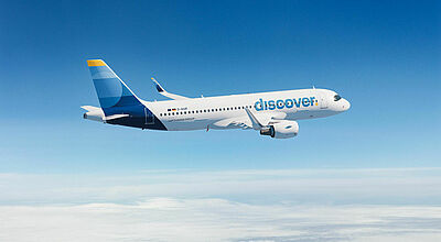 Vorher Eurowings Discover, jetzt Discover Airlines: Immer mehr Flieger sind im neuen Look unterwegs