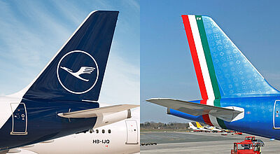 Nun ist es so weit: Lufthansa hat sich mit der italienischen Regierung über den Einstieg bei ITA Airways geeinigt. Fotos: Lufthansa/ITA Airways
