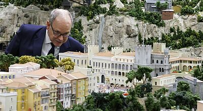 Fürst Albert II eröffnet die neue Themenwelt Monaco im Miniatur Wunderland in Hamburg
